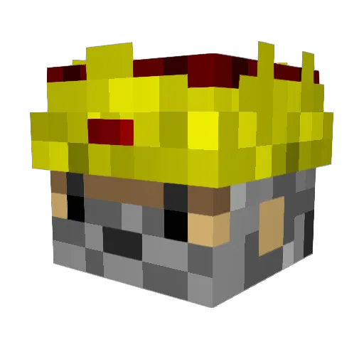 Ghozd Minecraft avatar head, 3D render
