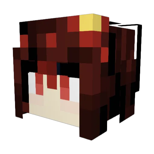 Ghranko Minecraft avatar head, 3D render