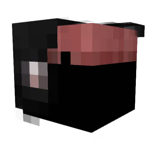 Ghromar Minecraft avatar head, 3D render