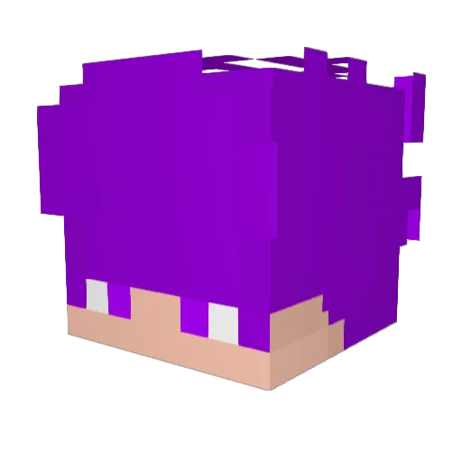 GhwstSix7 Minecraft avatar head, 3D render