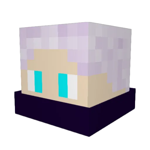 Ghxst10 Minecraft avatar head, 3D render