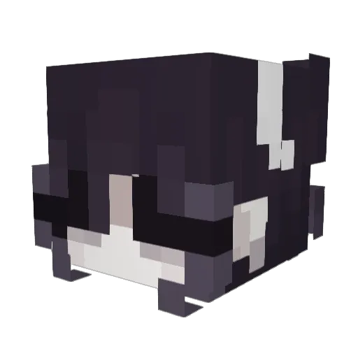 Ghxsttgirl Minecraft avatar head, 3D render
