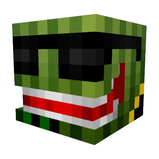 Gi4mmyy Minecraft avatar head, 3D render