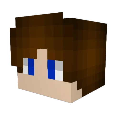 GiG_V Minecraft avatar head, 3D render