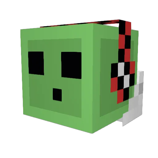 GiGaSs Minecraft avatar head, 3D render