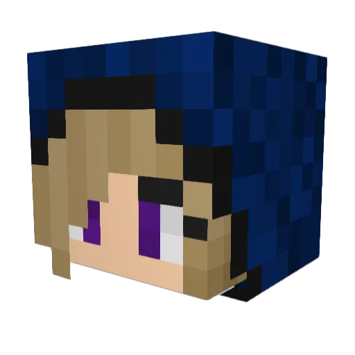 GiGzKyro Minecraft avatar head, 3D render