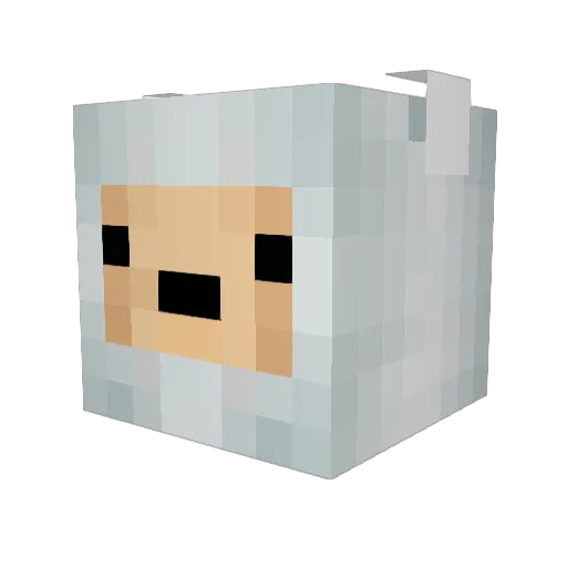 GiPicsLP Minecraft avatar head, 3D render