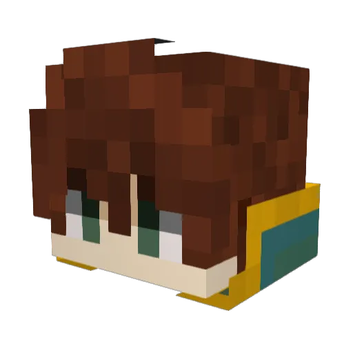 Gia805 Minecraft avatar head, 3D render