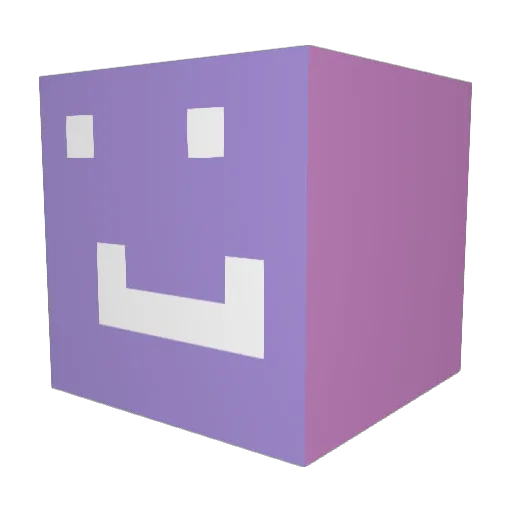 GiaCath Minecraft avatar head, 3D render