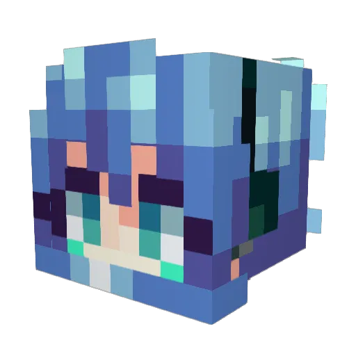 GiacomoPlay Minecraft avatar head, 3D render