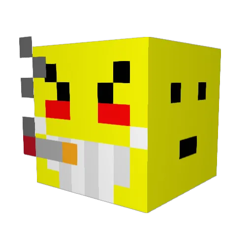 Giambalvo Minecraft avatar head, 3D render