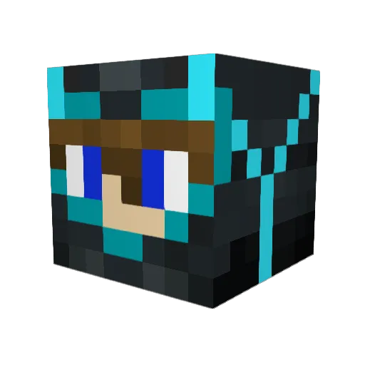 Gian1512 Minecraft avatar head, 3D render