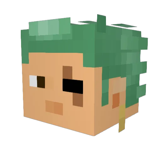Gian2706 Minecraft avatar head, 3D render