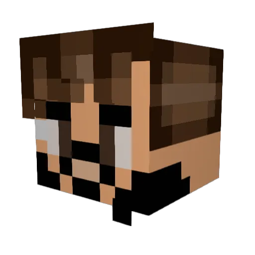 Gian787 Minecraft avatar head, 3D render
