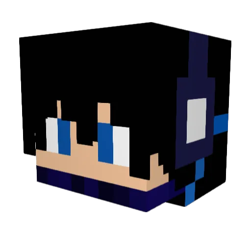 Gian8870 Minecraft avatar head, 3D render