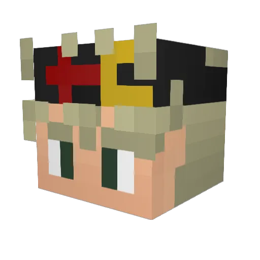 GianLLuk_ Minecraft avatar head, 3D render