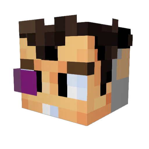 GianTFox7 Minecraft avatar head, 3D render