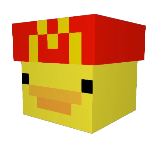 Gianiskos Minecraft avatar head, 3D render