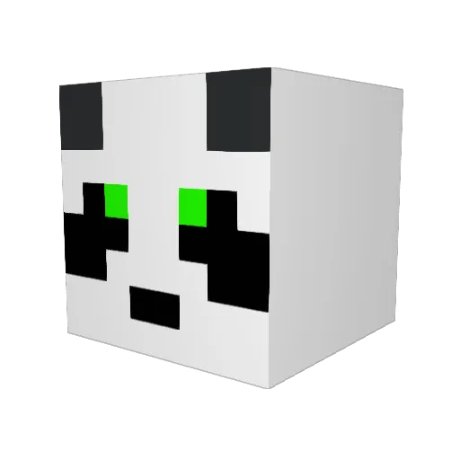 Gianniiii Minecraft avatar head, 3D render