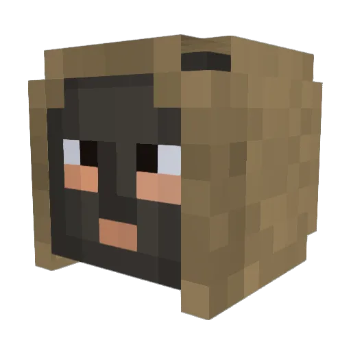 Gianniy Minecraft avatar head, 3D render