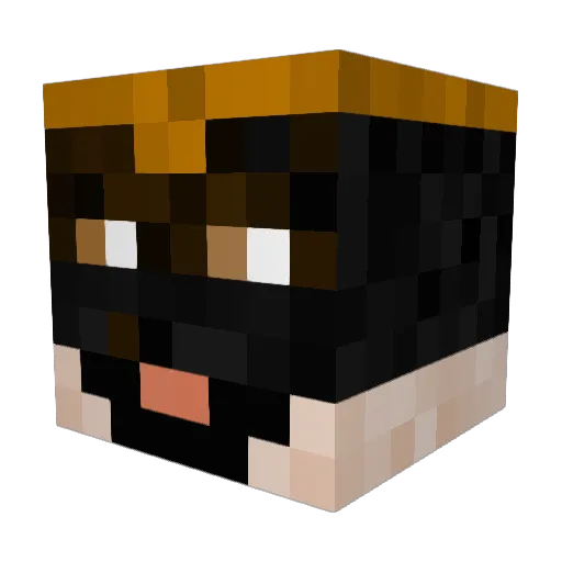 GiannosC Minecraft avatar head, 3D render