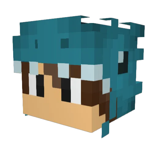 GianoLokillo Minecraft avatar head, 3D render