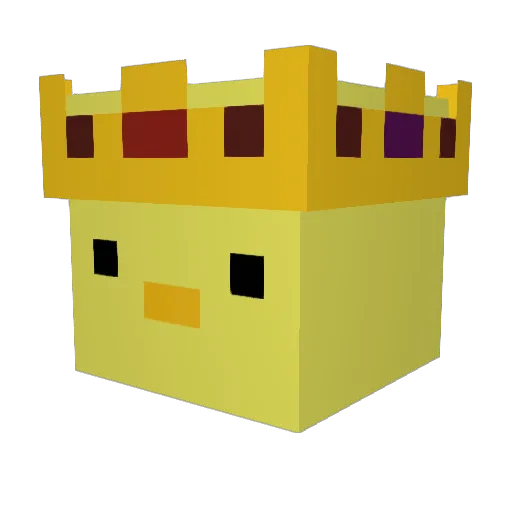 GiantAx Minecraft avatar head, 3D render