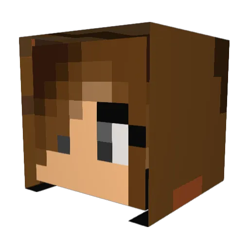 GiantMiner_87 Minecraft avatar head, 3D render