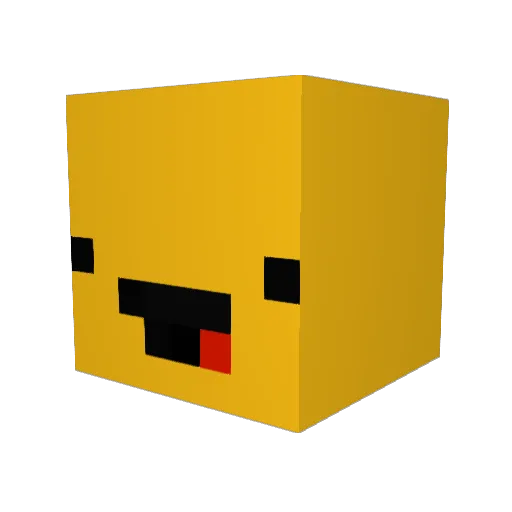 GiantPizzaMan Minecraft avatar head, 3D render