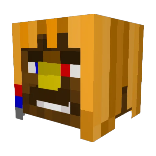 GiantSkeleton Minecraft avatar head, 3D render