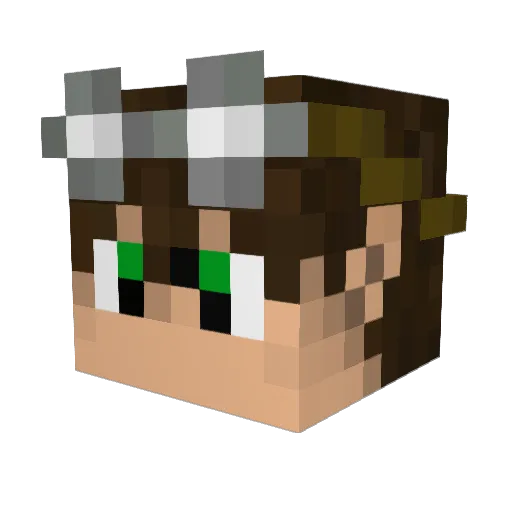 Giant_cupcake Minecraft avatar head, 3D render