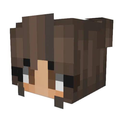 GianteBee Minecraft avatar head, 3D render