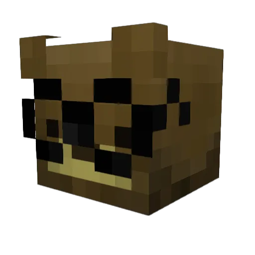 Gianthefuxker Minecraft avatar head, 3D render