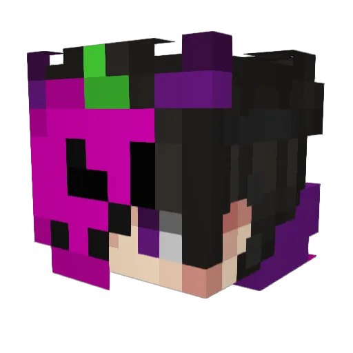 Giantvane Minecraft avatar head, 3D render