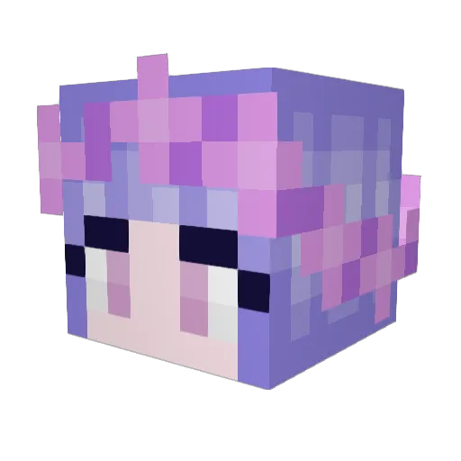 GibEh Minecraft avatar head, 3D render