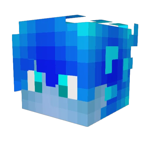 GibLabymodEmote Minecraft avatar head, 3D render