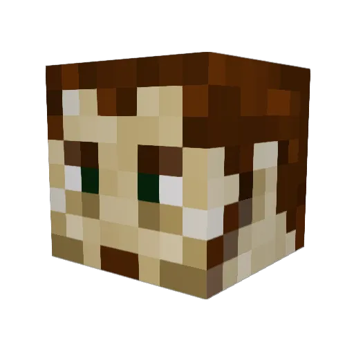 Gib_Degroot Minecraft avatar head, 3D render