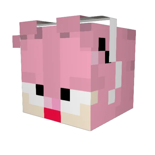 GibbleWibLWibL Minecraft avatar head, 3D render