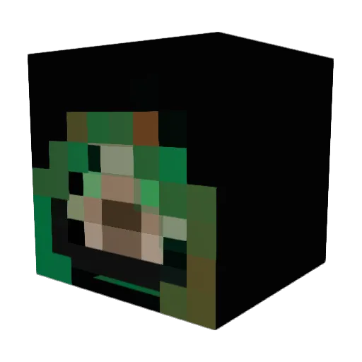 Gibbling2000 Minecraft avatar head, 3D render