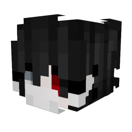 GibboGod Minecraft avatar head, 3D render