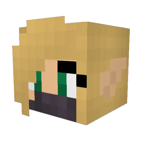 GibbsplaysMC Minecraft avatar head, 3D render