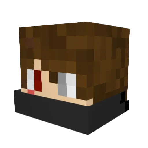 Gibbster2912 Minecraft avatar head, 3D render