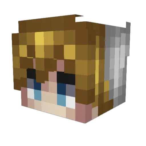Gibby2420 Minecraft avatar head, 3D render