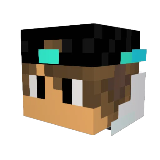 Gibbyy___ Minecraft avatar head, 3D render