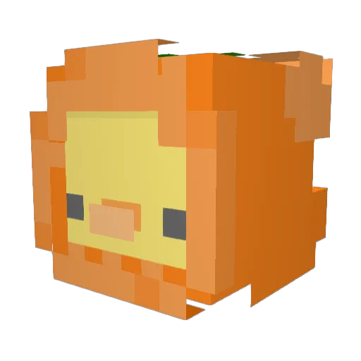Giblinae Minecraft avatar head, 3D render