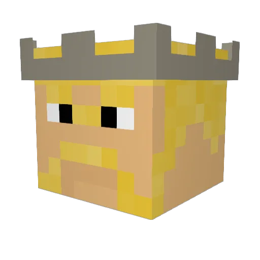 GibsonFPS Minecraft avatar head, 3D render