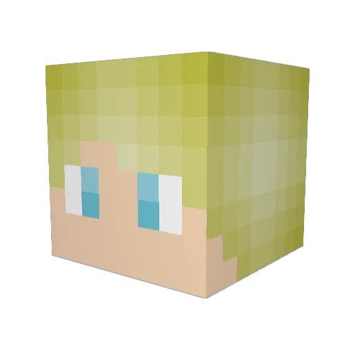 Gibsonic1455 Minecraft avatar head, 3D render