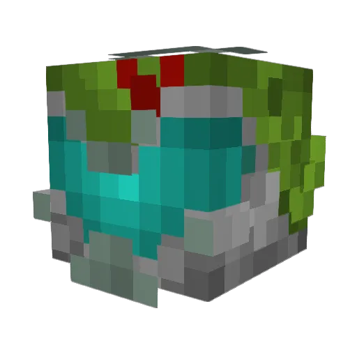 GibsterGabe Minecraft avatar head, 3D render