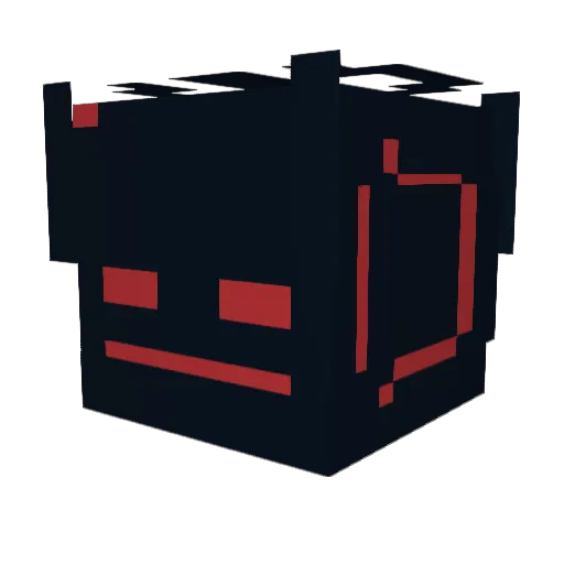 Giddax Minecraft avatar head, 3D render