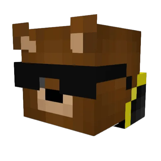 Gidde04 Minecraft avatar head, 3D render